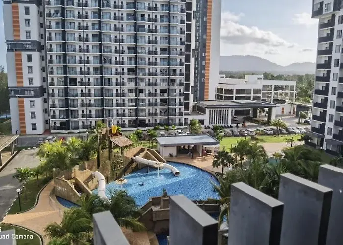 Pool View + Water Theme Park @Swiss Garden Residence